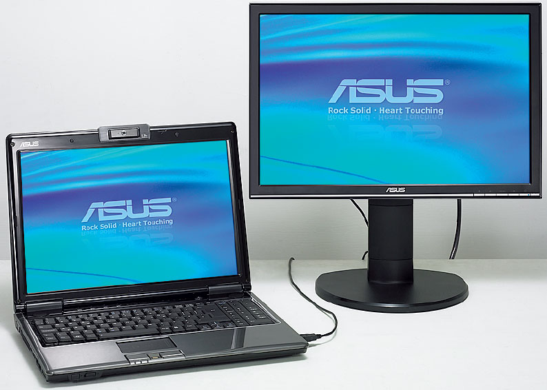 ASUS VW202B — работа с ноутбуком