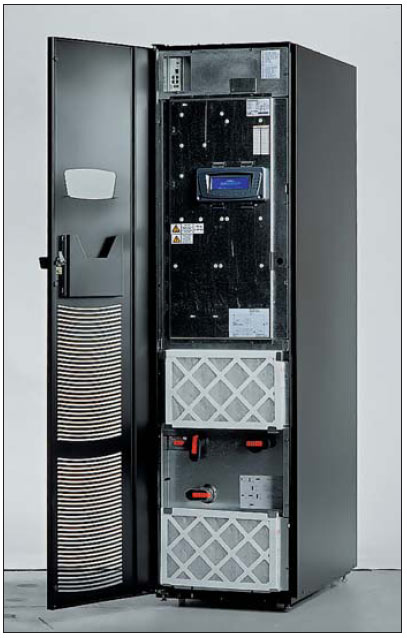 Благодаря переднему доступу к внутренностям ИБП Powerware 9390 можно устанавливать вплотную к стене и другим устройствам
