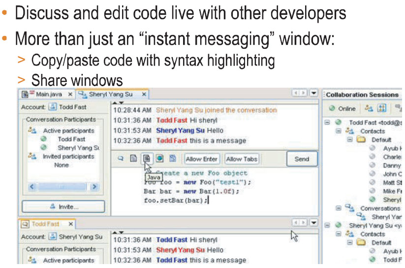 NetBeans позволяет совместно работать над кодом сразу нескольким разработчикам