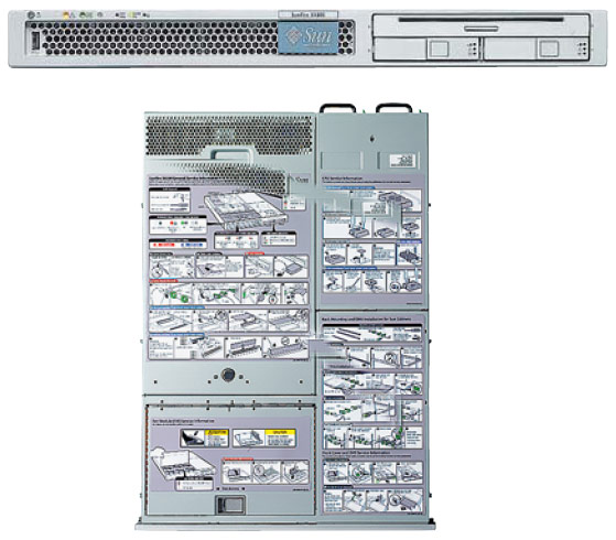 Sun Fire X4100 — первенец в линейке серверов Sun Galaxy — полностью поддерживает “горячую” замену вентиляторов, блоков питания и жестких дисков