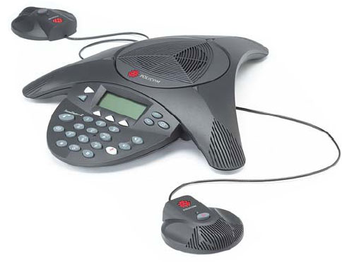 SoundStation 2ЕХ с двумя дополнительными микрофонами для охвата более широкой аудитории