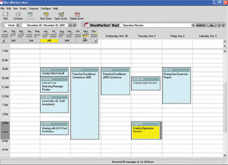 Планировщик WordPerfect Mail