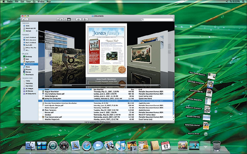 Так выглядит интерфейс новой операционной системы Leopard