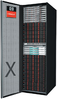 Стойка HP Oracle Exadata Storage Server с серверами ProLiant DL180 и коммутаторами InfiniBand
